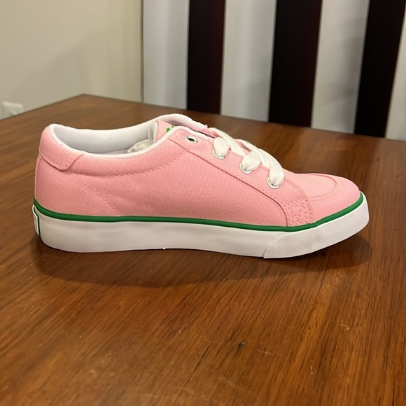 Polo Ralph Lauren Brisbane Shoes Sneakers pink Girls Grade School Size 6 Youth - Picture 4 of 11